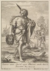 David mit dem Kopf von Goliath, 1705-62