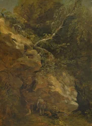 Forstmeister Dillis am Dachsbau