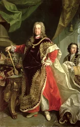 Karl VI. (1685-1740), Heiliger Römischer Kaiser in den Roben des Ordens vom Goldenen Vlies
