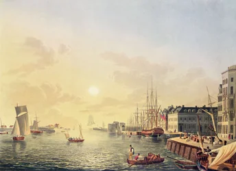 Ansicht des Hafens und Hafens von Le Havre, frühes 19. Jahrhundert