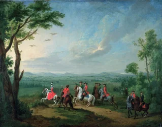 Landgräfin Philippine jagt Reiher