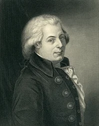 Porträt von Wolfgang Amadeus Mozart (1756-91), österreichischer Komponist, graviert von Lazarus Gottlieb Sichling (1812-63)