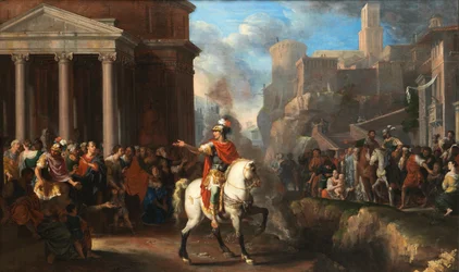 Marcus Curtius stürzt sich in den Abgrund