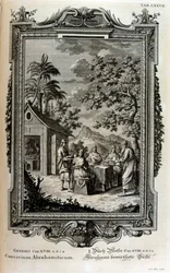 Abraham wird von Engeln besucht