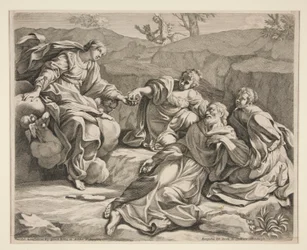 St. Wilhelm von Jungfrauen unterstützt