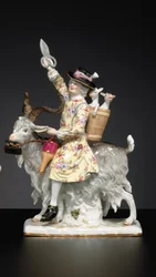 Meissener Figur des walisischen Schneiders, spätes 19. / 20. Jahrhundert