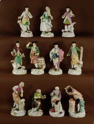 Elf Handwerkerfiguren