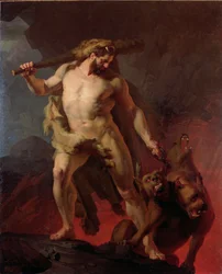 Herkules entfernt Cerberus von den Toren der Hölle, 1855