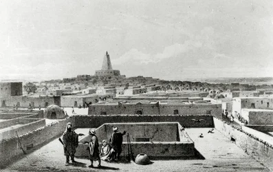 Timbuktu von der Terrasse des Hauses des Reisenden, aus 