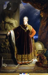 Porträt von Prinz Clemens Wenzel Lothar von Metternich (1773-1859), österreichischer Staatsmann und Diplomat, Gemälde von J.N. Ender