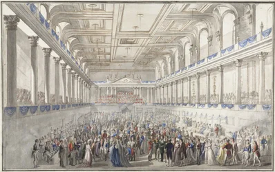 Redoute paré während des Wiener Kongresses am 9. Oktober 1814, um 1815