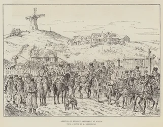 Ankunft der russischen Artillerie in Wilna