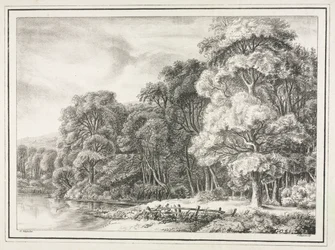 Waldlandschaft mit See, 1811-1816
