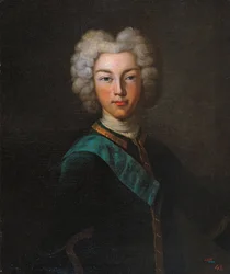 Porträt des Zaren Peter II. von Russland 1715-1730, Ende der 1720er Jahre