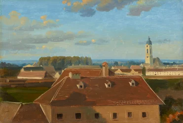 Blick über das Schanzel zum Augarten