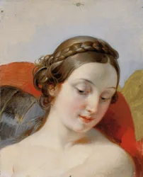 Kopf eines jungen Mädchens (Studie zu "Rüdiger und Angelica")