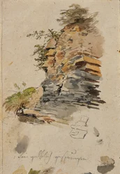Studie eines Felsen
