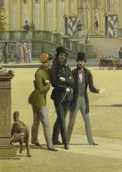 Neue Wache, Arsenal, Prinzenpalais und Schloss in Berlin, 1849 (Detail)