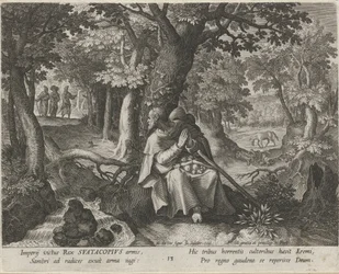 Heiliger Suatacopius als Einsiedler
