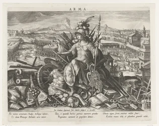 Minerva als Schutzpatronin der Kriegskunst