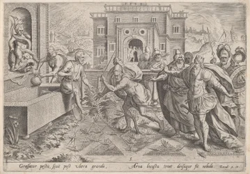 Die Heuschreckenplage, ca. 1585