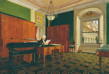 Kaiser Franz II. (I.) in seinem Arbeitszimmer