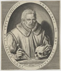 Porträt von Theodor de Bry 1528-1598, ca. 1597