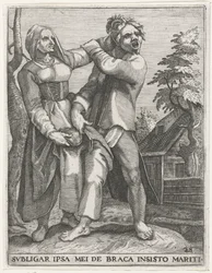 Kampf um die Hose (Emblemata Saecularia, 1596)