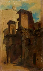 Säulen des Nerva-Forum (Forum Transitorium) in Rom