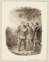 Abschied von Prinz Wilhelm I. und dem Grafen von Egmond