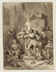 Graf Wilhelm V. wird wahnsinnig und ermordet Gerrit van Wateringen, 1357