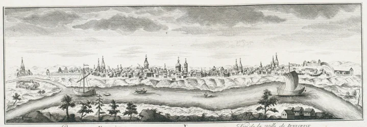 Ansicht von Jenisseisk, ca. 1735