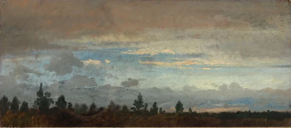 Bewölkter Abendhimmel