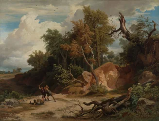 Der Mittag, Der Überfall auf den Wanderer
