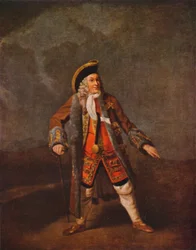 Garrick als Lord Chalkstone, um 1740