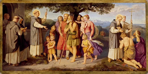 Die Predigt des Heiligen Bonifazius unter den Friesen
