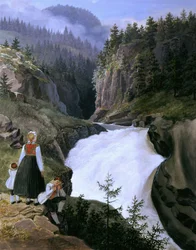 Rukkedals-Fluss Nes in Hallingdal