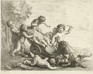 Putti mit Ziegenwagen
