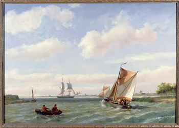 Fischerboot in einem Mündung