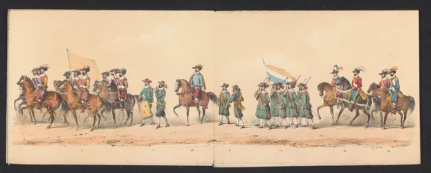 Historischer Umzug durch Studenten der Groninger Hochschule, 1850 (Tafel 2)