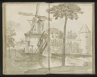 Delfter Mühle an der Spoorsingel