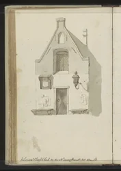 Fassade der Kleinen Fleischhalle an der Lange Nieuwstraat in Utrecht