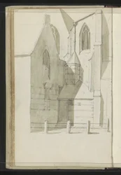 Seitenansicht der Grote Kerk in Hoorn