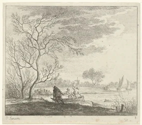 Landschaft mit Fischern