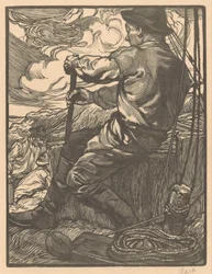 Schuftender Arbeiter