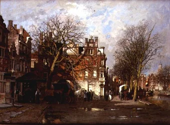 Capriccio-Ansicht der Stadt