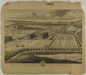 Althrop in der Grafschaft Northampton, Tafel 27 aus Britannia Illustrata