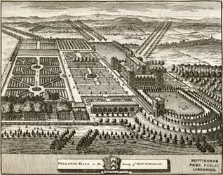 Wollaton Hall und Park Nottingham, Nottinghamshire, ca. 1707