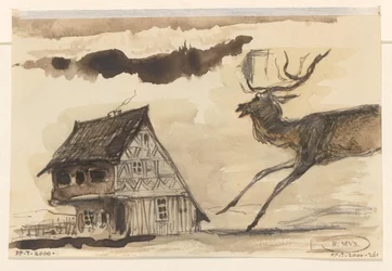 Haus und Hirsch