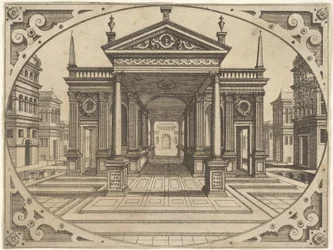 Tafel aus Scenographiae, ca. 1560